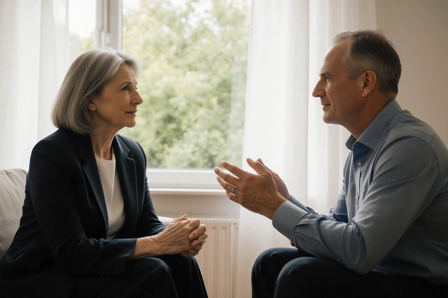 Experienced Woman in a Personal Real Estate Conversation